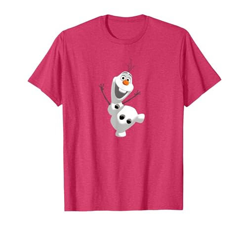 Image of Disney Frozen Olaf Warm Hug T-Shirt T-Shirt, Men, Red Heather, Large