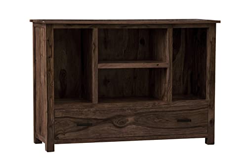 Image of The Attic Colorado Console Table|Console Table for Living Room Foyer|Solid Wood Classy Console Table|Walnut Matte Finish