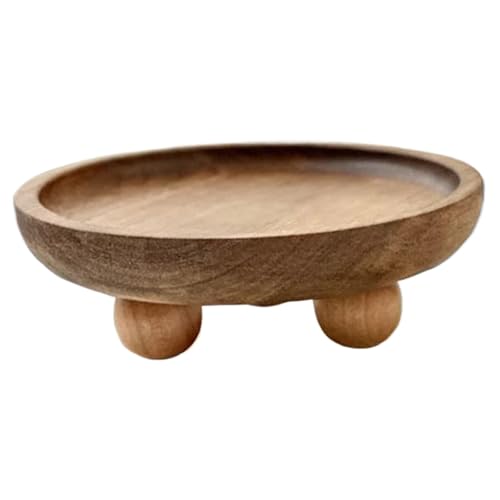 Bandeja decorativa de madera para exhibición, pedestal de madera, para velas, plantas, botellas, jarrones, dispensador de jabón, bandeja decorativa para granja, cocina, entrada, cocina, tostadora