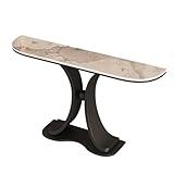 UTILISATION POLYVALENTE: Son design étroit et fin optimise l'espace et permet de l'utiliser comme console d'entrée, table d'appoint ou table décorative dans un hall d'entrée. Il s'harmonise avec différents styles de décoration intérieure, notamment américain, européen et industriel, et peut être utilisé dans les salons, les couloirs et les chambres.