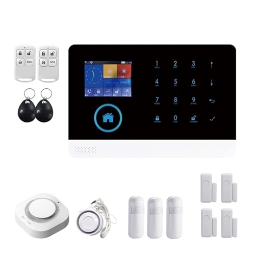 PG-103 3G Wifi GSM GPRS Inicio Sistema de alarma antirrobo inalámbrico 433MHz Kit de alarma de seguridad con sirena Pir Sensor de la puerta del sensor ,Sistema De AutomatizacióN Del Hogar(Set-E)