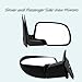 MOTOOS Towing Mirrors Driver Passenger Side Replacement for 2003-2007 Chevy Silverado GMC Sierra 1500 2500 HD 3500 Chevy Tahoe GMC Yukon Power Heated LH+RH Mirrors Pair