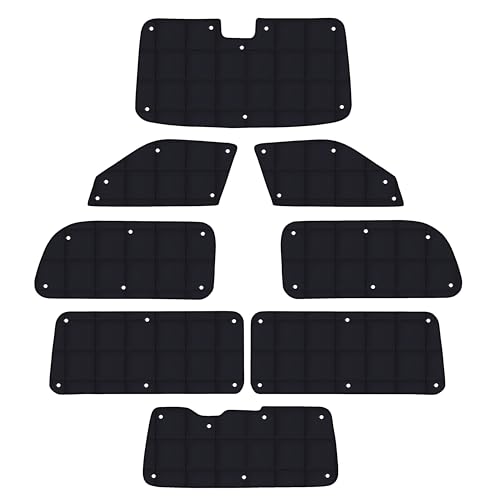 【フルセット】Aviles 圧倒的断熱 サンシェード トヨタ ハイエース 200系 H16.08〜 【エコ断熱シェード 日よけ 車中泊】(08:標準 6型 セーフティセンス有)