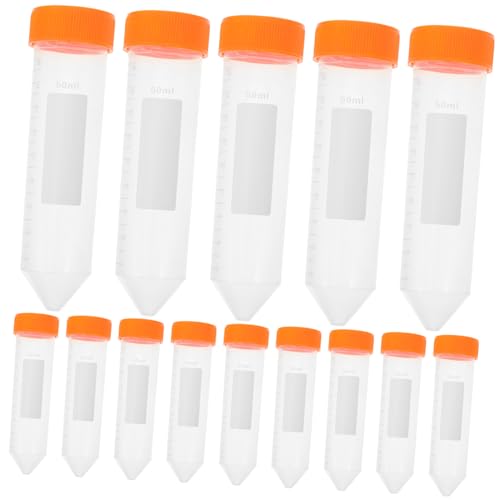 OSOLADY 25pcs Graduated Centrifuge Test Tube Small Vials Storage Tubes Centrifuge Tubes Test Vials Scientific Experiments Test Tubes Clear Tubes Transparent Plastic