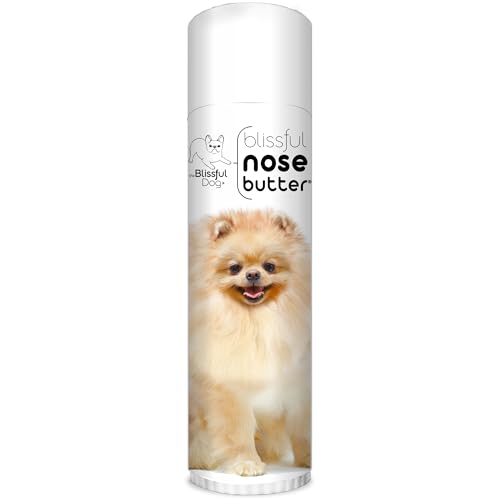 The Blissful Dog Pomeranian Nose Butter for Dry, Cracked Skin, Lick-Safe Dog Nose Balm with Moisturizing Shea Butter, Almond, Olive, and Essential Oils, Pet Supplies, Uncented, 0.50 oz.
