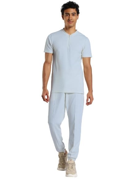 Image of Nobero Raul Zip-Up Co-ord Set for Men | Co-ord set for men | Relaxed Fit | Zip Closure | Matching Top & Bottom | Casual & Streetwear