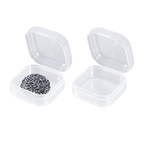DOITOOL Square Plastic Storage Box 30 Pcs Lids TCG Card Bead Storage Containers Compact Lidded for Home/Travel