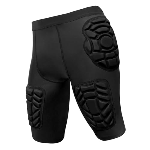 Colaxi 3D Protection Hip Butt Crash Pad Hip Protection Protect Gear Compression Sliding Shorts for Skating Snowboard Riding, XXL