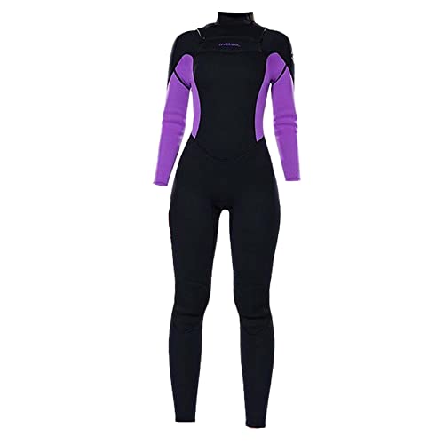 F Fityle Traje de Neopreno para Mujer Mantener Caliente 3/2 mm Protección Solar Traje de Buceo de Cuerpo Completo para Surf Buceo, XXL Violeta