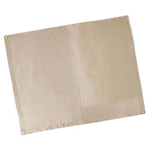 LIOOBO Fireproof Thermal Resistant Blanket for Camping Outdoor BBQ and Kitchen Durable Fiberglass Fire Blanket with Ground Fixation for Protection