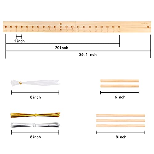 Ackitry X-Large Bow Maker For Ribbon For Wreaths, 20 Inch Wooden Bow Maker Tool For Christmas Halloween Bows, Hair Bows, Creating Gift Bow, Party Decoration, Corsage, Holiday Wreath, Various Crafts #TOP2