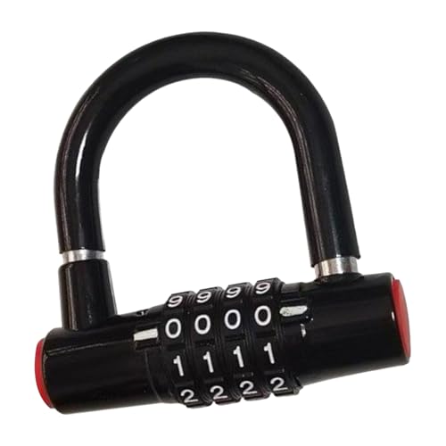 Rrlihjgu Candado para bicicleta, candado de combinación con código, resistente al agua, antirrobo para bicicleta, maleta, scooter, garaje, camping, mochila al aire libre