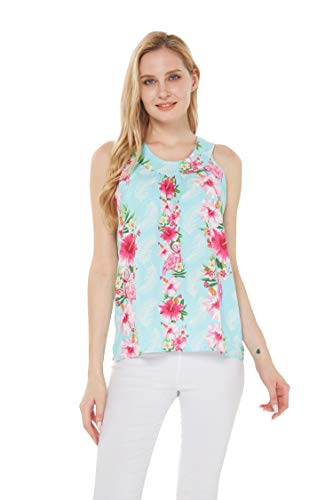 Image of Hawaii Hangover Family Matching Clothes, Pink Hibiscus Vine Turquoise | Family matching Hawaiian outfits, Pink Hibiscus Vine Turquoise, lightweight rayon, machine washable, tropical floral print