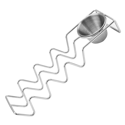 MOLUCKFU Stainless Steel Pancake Rack Mexico Taco Holder Mexico Taco Serving Tray Desktop Burritos Stand Taco Holder Stand Support for Burritos Burrito Holder Stainless Taco Stand Silver