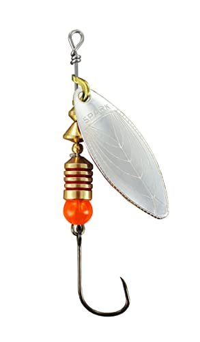 MAPSO - 5 Cucharillas de Pesca Spark-1 Plata 4,5 GMS. ANz Simple sin Muerte