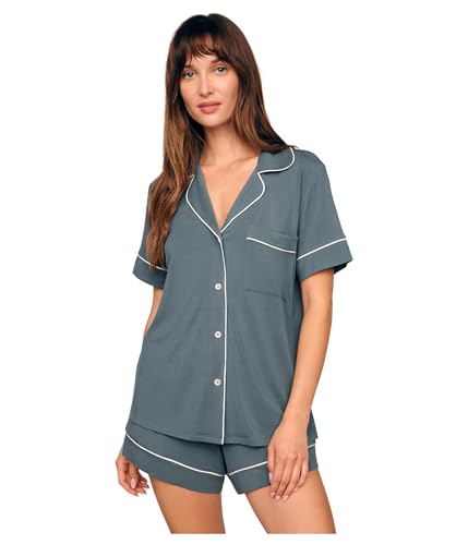 Image of Eberjey Gisele Rib Relaxed Short PJ Set