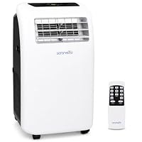 SereneLife Klimaanlage mobil 4-in-1: Luftkühler, Ventilator, Luftentfeuchter + Heizung – Tragbares Klimagerät mit Abluftschlauch, Fernbedienung & Kit für Räume bis 42 m² – Fenster-Montage 9,000 BTU – Ansicht 1