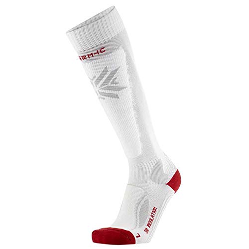 Thermic Ski Insulation Chaussette Ski Polaire Thermique Blanc 39-41