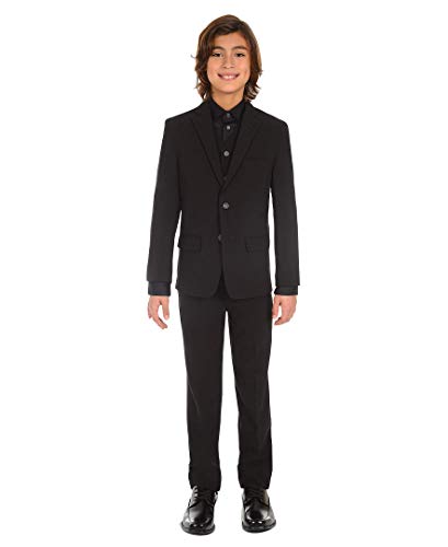Calvin Klein Big Boys' Bi-Stretch Blazer, Black, 16 #TOP1