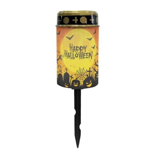 Image of Halloween Cemetery Solar Lights Flameless Candle | Outdoor Waterproof LED Flameless Candle, Grave Lights Solar Powered Landscape Lights for Grave Memorial Gift, Cemetery Decor