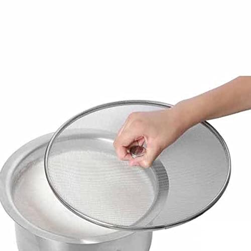 GAFFEL 2 Pcs Stainless Steel Milk Net Cover 8" and 10"/Vessel Net Cover/Multipurpose Net Lid/Lid for Fruits Vegetable Basket, Milk Pan, Food for Kitchen and Dining Table-Pack of 2 1