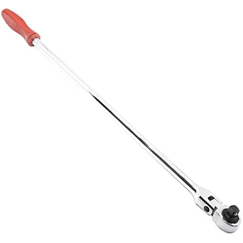 Genius Tools 1/2" Drive Flex Head Ratchet, 72-Tooth, 25.5" Length, Cr-V Steel - 484468P Cover