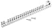 SIEMENS EC3GB212 Ground Bar Kit with 21 Terminal Positions and a Ground Lug