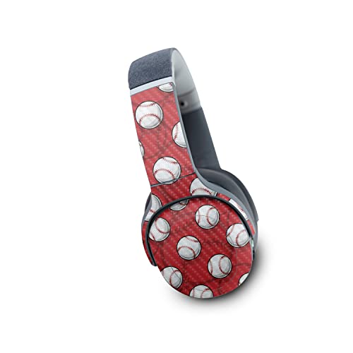 Image of MightySkins Carbon Fiber Skin Compatible with Skullcandy Crusher Evo Wireless - Tiled Baseball | Protective, Durable Textured Carbon Fiber Finish | Easy to Apply | Made in The USA