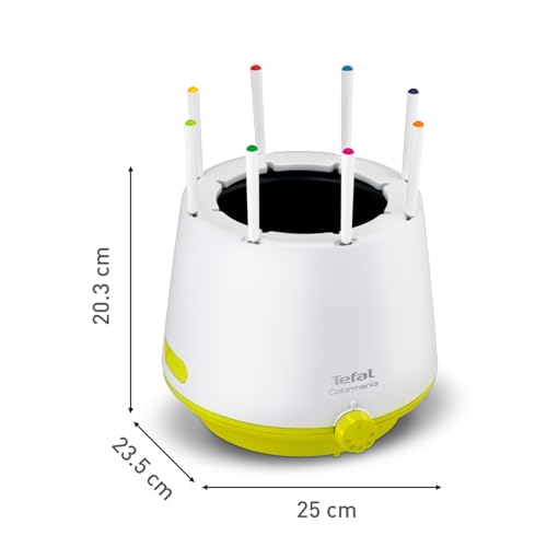 Tefal Appareil à fondue 8 personnes, Fondues Bourguignonnes, Savoyardes, Chocolat, Chinoises, Paroi isolante Thermorespect, Caquelon antiadhésif, Thermostat réglable, Fabriqué en France EF260312