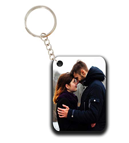 Image of Personalized QR Code scan Music Keychain with photo & Name | Best gift for anniversary, birthday | Metal