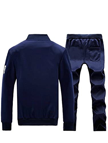 Lavnis Men's Casual Tracksuit Long Sleeve Running Jogging Athletic Sports Set Gray Xl #TOP1