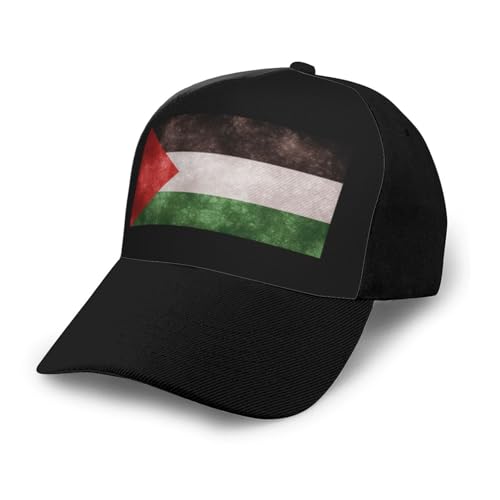 Flag of Palestine Unisex Classic Adjustable Curved Brim Baseball Cap, Trucker Hat