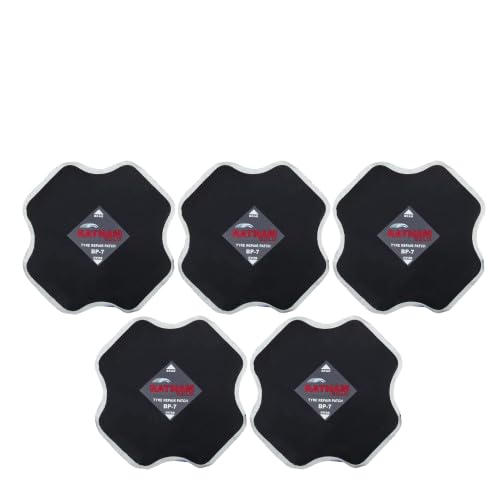 Image of Bias Ply Tyre Repair Patch No. 7 | Heavy-Duty, Strong & Flexible Puncture Repair Patches for Cars, Trucks, Tractors & Commercial Vehicles | Durable Tyre Repair Solution | Box of 5