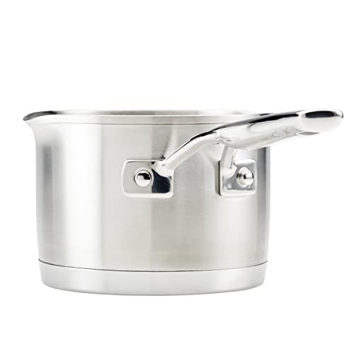 KitchenAid-3-Ply-Base-Stainless-Saucepan-with-Pour-Spouts-15-Quart-Brushed-Stainless-Steel KitchenAid 3 Ply Base Stainless Saucepan with Pour Spouts 15 Quart Brushed Stainless Steel