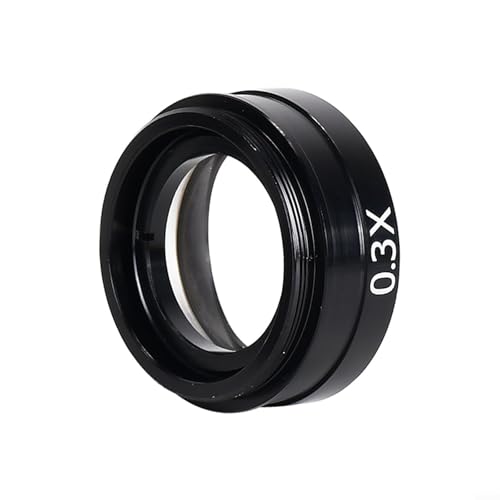 Lente Barlow 0.7X para microscopio para ampliar espacio de trabajo y soldadura electrónica 42mm 6