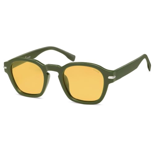 Image of SOJOS Retro Square Polarized Sunglasses Men Trendy Womens SJ2382 | Vintage UV400 90s Sun Glasses Outfit Driving