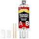 Metallkleber 40+40g, Metallkleber extra stark, flüssigmetall hitzebeständig Geeignet für die Reparatur von Oberflächenrissen und -ausbrüchen in Metall, Keramik, Edelstahl, Kunststoff, Holz (80g)