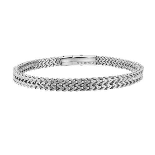 Pulsera de acero inoxidable Geoffrey Beene para hombre miniatura 1