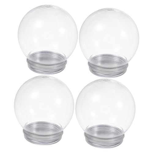 Gatuida 4 Piezas Accesorios para Bolas De Nieve Artesanía Decoración Kit De Globo De Nieve Globo De Nieve De Bricolaje Navidad Adulto Craft Snow Globe La Mascota Transparente