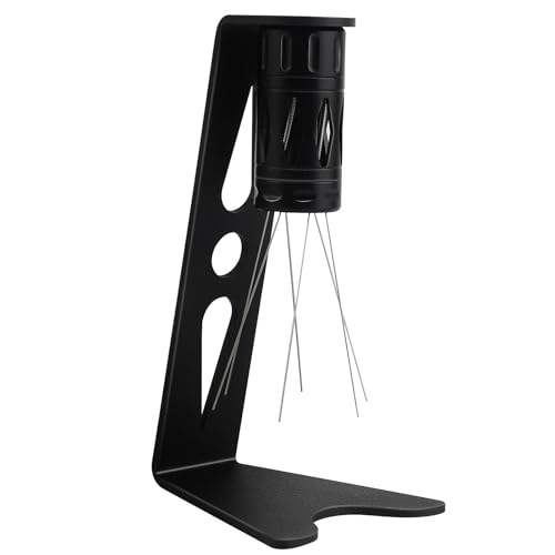 WDT Tool 2.0 Espresso Distribution Tool, Honeueuen Adjustable Range Coffee Distribution Tool Coffee Stirrer with 6 Needles, Aluminum Alloy Coffee Stirrers Distributor with Stand, Coffee Distributor