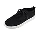 KAMEIMEI Chaussures élégantes Ballerines à enfiler en maille basse - Décontractées - Tendance - Plates - Respirantes - Pour femme, Noir , 38 EU