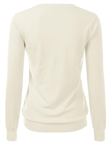Women's V-Neck Long Sleeve Pullover Premium Soft Knitted Sweater (S-XXL)3