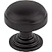 Top Knobs TK3000BLK TK3000 Ellis 1-1/4 Inch Mushroom Cabinet Knob