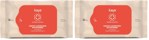 Image of Kaya Everyday Cleansing Wipes | Cleansing | Intense Hydration Wipes | All Skin Types | 30 Wipes (Pack of 2)