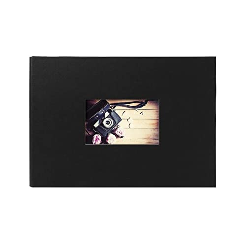 Panodia Album Photo Traditionnel Studio Noir 60 Pages 180 Photos 10x15, 60 Pages, Dimensions totales : 232x342x26 mm - fabriqué en France