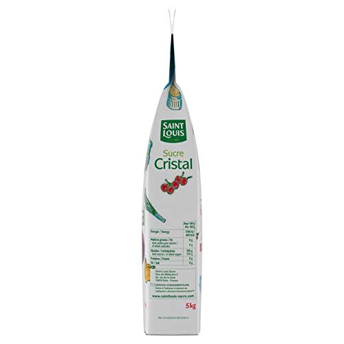 SAINT LOUIS - Sucre Cristal Sac De 5 Kg - le Lot De 2