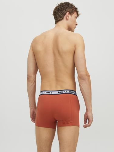 Bóxer Hombre JACK & JONES Jacmarco Solid Trunks Noos Pack de 3 Calzoncillos de Algodón Negro 4