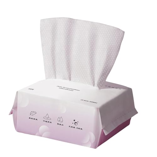 GANAZONO 使い捨てフェイスクレンジングタオル 乾湿両用 メイク落とし対応 入り 携帯便利 軽量 外出 旅行用 柔らか素材で肌に優しい多機能パ