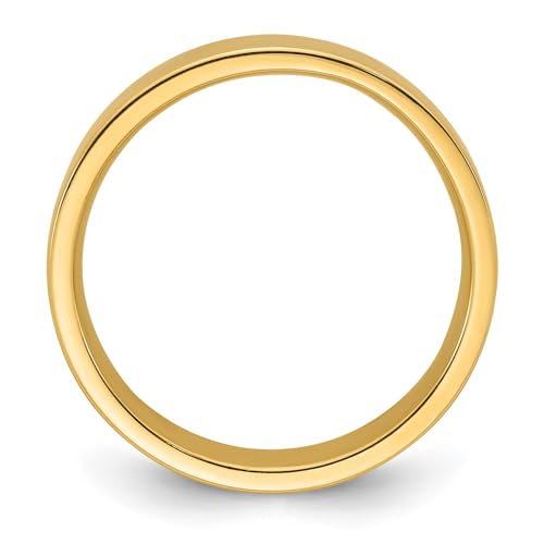 Wedding Band Ring Band 14K Yellow Gold Unisex Comfort Flat2