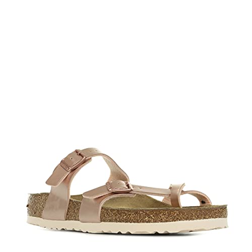 Image of Birkenstock Women's Flip Flops, Brown (Electric Metallic Copper Electric Metallic, 4.5 UK